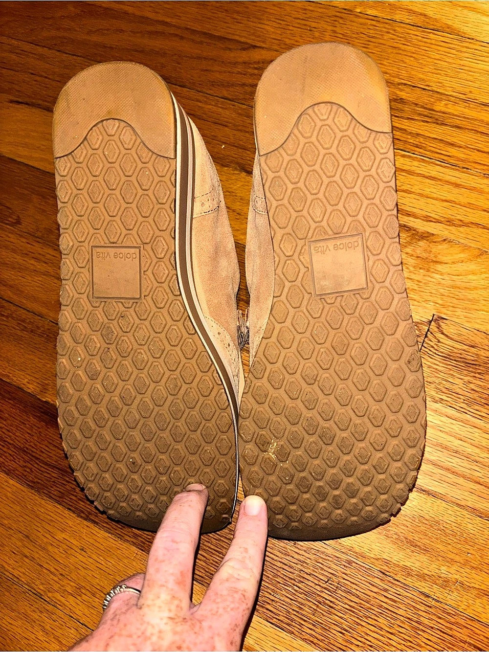 Dolce Vita Jhax Suede Brown Platform Sneaker Loafer Fringe Horsebit Loafer 9.5 - Picture 4 of 10